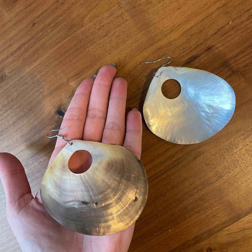 Statement Seashell Earrings - image 3